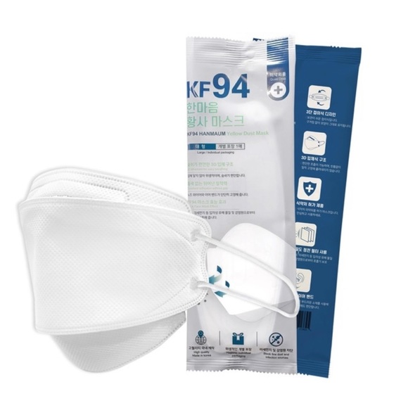 Accessories Kf94 Certified Face Mask For Adults White 2ea Poshmark